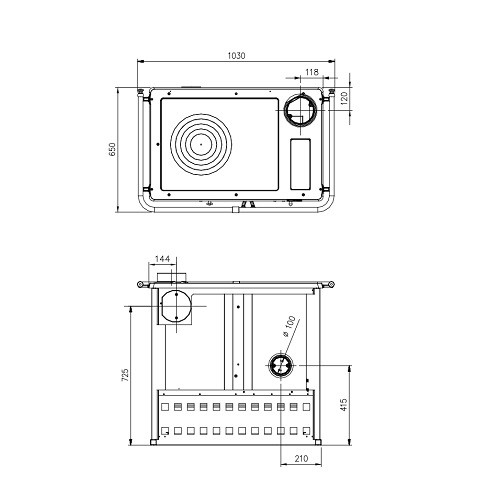 Vorschau: Holzherd La Nordica Rosa Reverse 2.0 | 8,2 kW