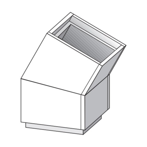 Leichtbaukamin - Bogen 30° Schachtelement - Raab L90