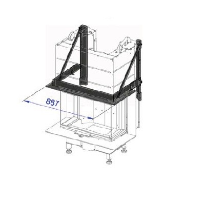 Kaminzubehör Cera Design - Tragrahmen für Kamineinsatz KLC (Traglast max. 100 kg)