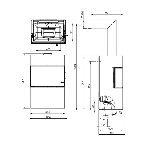 Vorschau: Kaminofen Austroflamm Dexter S3 | 6 kW