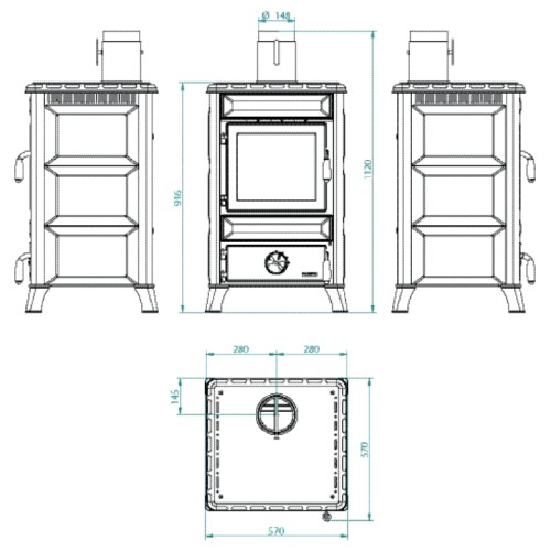 Vorschau: Kaminofen Royal Mary 8 kW