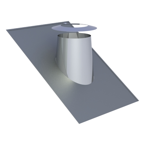 Dachdurchführung 26 - 35° mit Bleirand und Wetterkragen - Tecnovis TEC-LAS Systeme