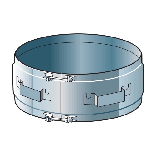 Klemmband als Montagehilfe - doppelwandig - Raab DW-Alkon