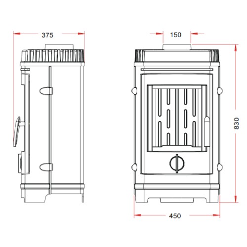 Vorschau: Kaminofen Invicta Chatel 8 kW