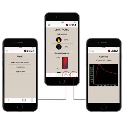 Kaminzubehör Leda - LEDATRONIC WiFi (für VSR) für TURMA H75