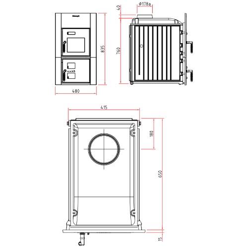 Vorschau: Heizeinsatz Olsberg Format 11 | 11 kW