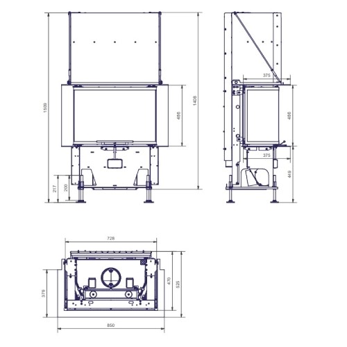 Vorschau: Kamineinsatz CB-tec P200h 8,5 kW