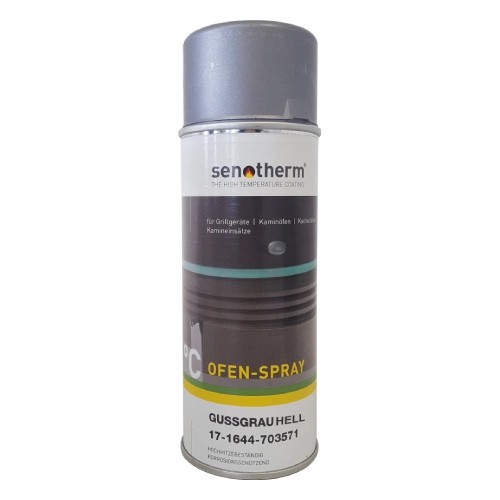 Ofenrohr - Senotherm Spraydose - gussgrau hell - Tecnovis TEC-Stahl