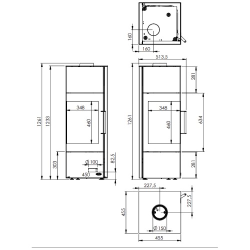 Vorschau: Kaminofen Fireplace Royal 6 kW