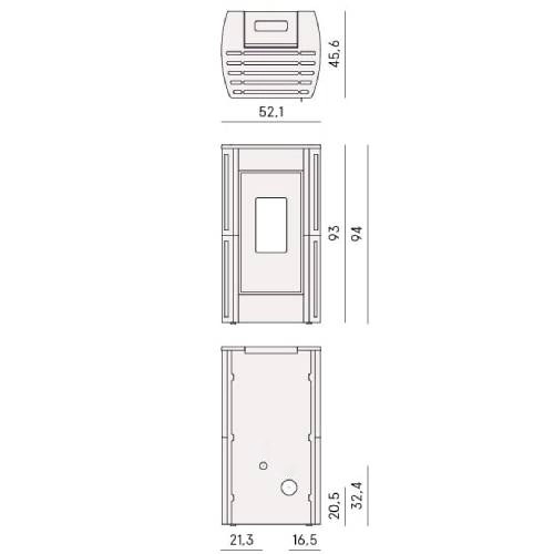 Vorschau: Pelletofen Cadel Perla 7 | 7 kW