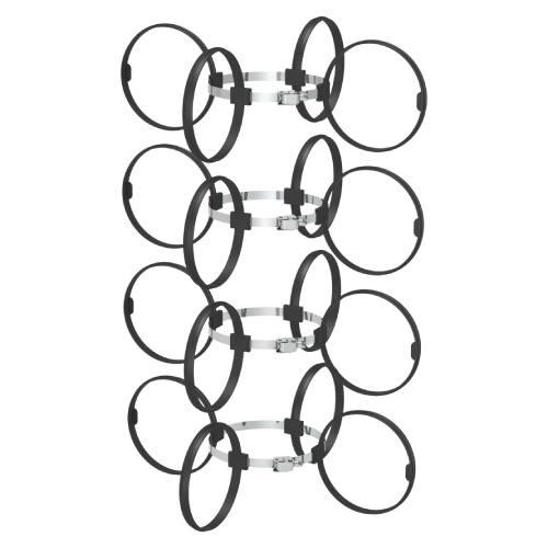 Montageschelle 4 Stück / Abstandshalter - Kunststoff für Tecnovis TEC-PP-FLEX