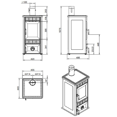 Vorschau: Kaminofen Royal King S 6,7 kW