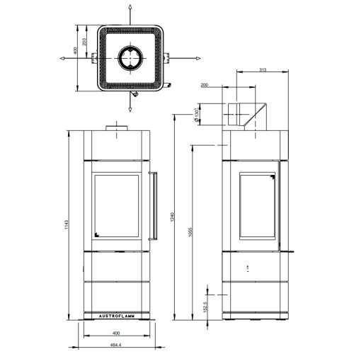 Vorschau: Kaminofen Austroflamm Ivy 2.0 | 5 kW