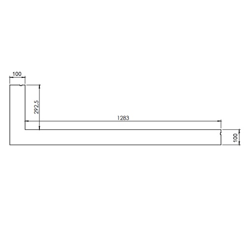 Gaskaminzubehör DRU - Einbaublende für Metro 130XT/2 RCH (6-seitig, B = 100 mm)