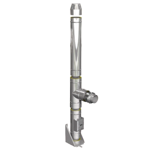 Edelstahlkamin Bausatz doppelwandig Ø 113 mm - eka Edelstahlkamine Complex D