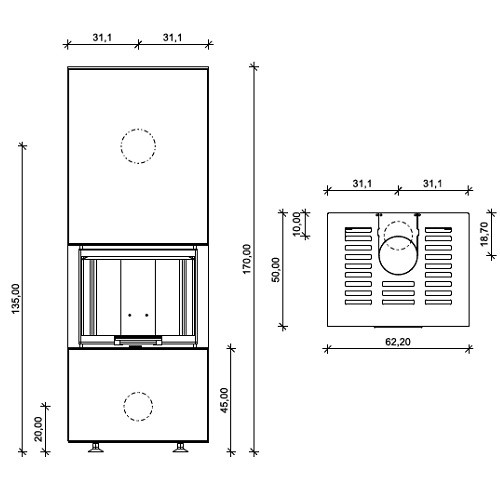 Vorschau: Kaminbausatz Neocube P10 5,7 kW