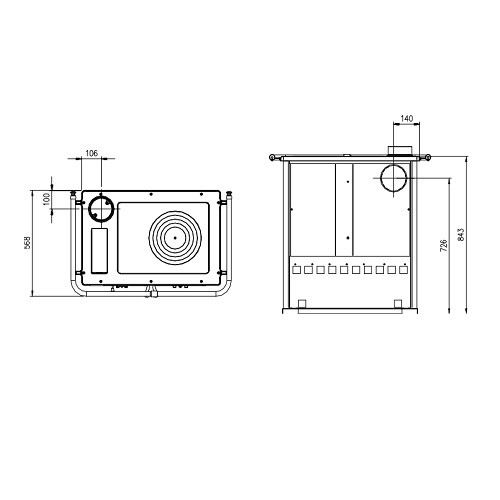 Vorschau: Holzherd La Nordica Rosetta Sinistra 5.0 | 7,9 kW