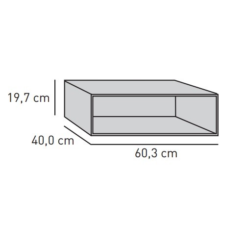 Kaminzubehör Skantherm - Optik-Box, Breite 60,3 cm