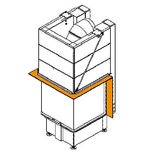 Kaminzubehör Spartherm - Blendrahmen für Arte U-90h