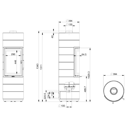 Vorschau: Kaminofen Leda Peppa 4 kW