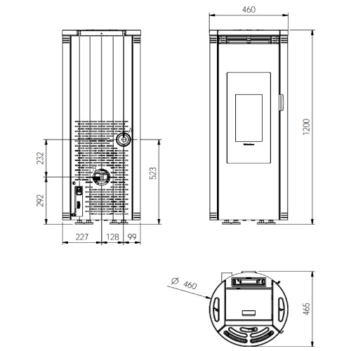 Vorschau: Pelletofen La Nordica Extraflame Amika 8 kW