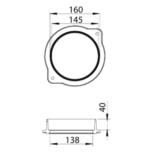 Kaminzubehör Leda - Heizgasstutzen Ø 160 mm