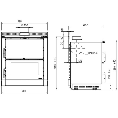 Vorschau: Holzherd La Nordica Verona XXL 7 kW