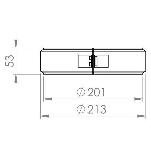 Klemmband Ø200/150/100 mm mit Schraube - DRU LAS ES-E 200/150/100