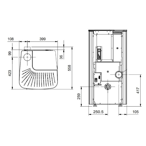 Vorschau: Pelletofen La Nordica Extraflame Ilary Plus Top 8 kW