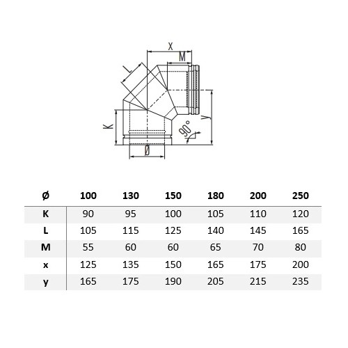 Vorschau: Bogen 90° - doppelwandig - Schiedel Metaloterm MF