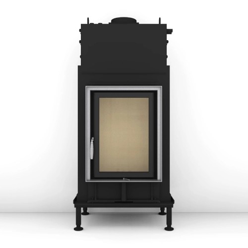 Heizeinsatz Brunner HKD 2.2 k SK Drehtür Flachglas 8 kW Wasserführend