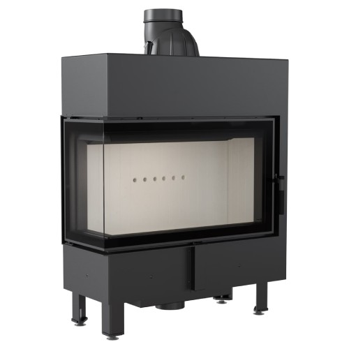 Kamineinsatz Kratki Lucy 14 Slim 10 kW Eckkamin