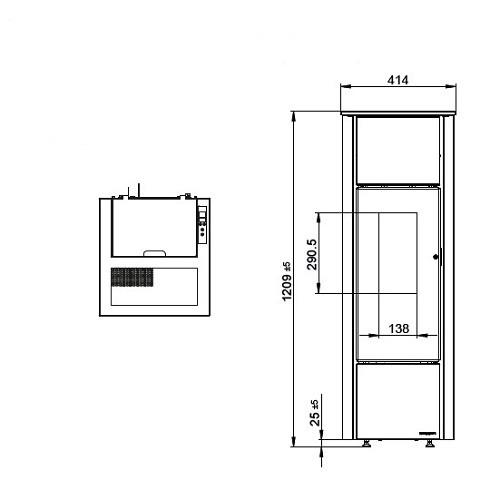 Vorschau: Pelletofen Wodtke family.nrg selection air+ 6/8 kW