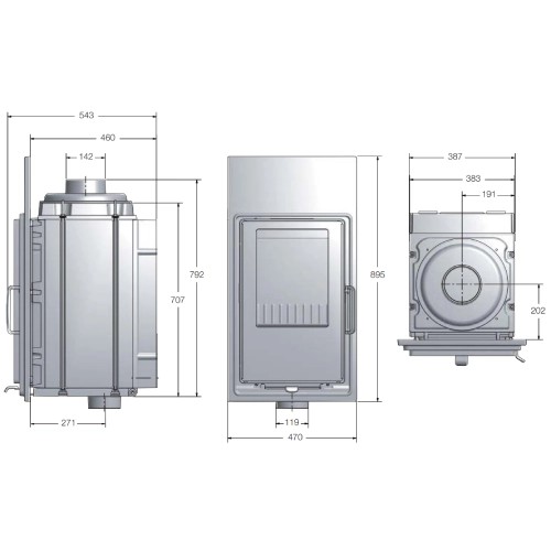 Vorschau: Heizeinsatz Buderus Logaflame HLG416 12 kW