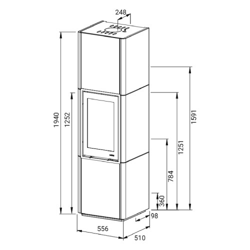 Kaminofen Lotus Beto 700+ 6 kW