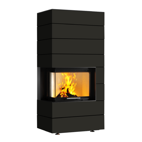 Kaminbausatz Neocube C20 Black & White Edition 7,8 kW