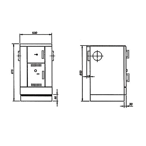 Vorschau: Holzherd Wamsler K 158 | 22 kW wasserführend