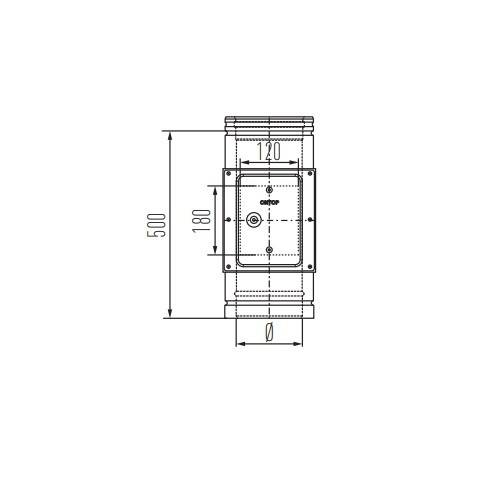 Vorschau: Reinigungselement bis 600° C - doppelwandig - Schiedel Metaloterm MF