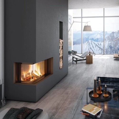 Vorschau: Kamineinsatz Spartherm Premium V-2L-80h 10,5 kW Eckkamin Schiebetür