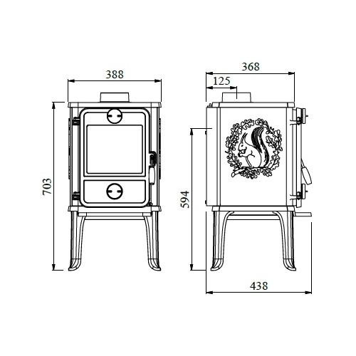 Vorschau: Kaminofen Morsoe 1412 | 5 kW