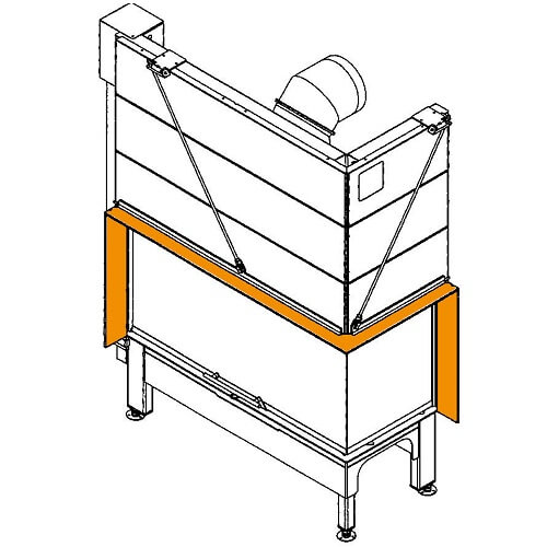 Kaminzubehör Spartherm - Blendrahmen für Varia 2R-68h