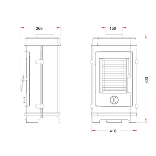 Vorschau: Kaminofen Invicta Remilly 7 kW