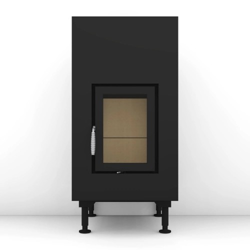 Heizeinsatz Brunner B7 Drehtür Flachglas 12 kW wasserführend