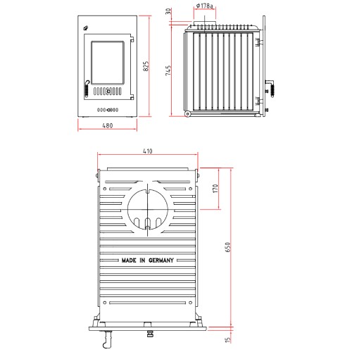 Vorschau: Heizeinsatz Schmid SH 11 D 11 kW