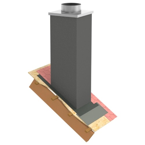 Vorschau: Kaminverkleidung Stülpkopf Furado L=1000 mm "Lackiert" - Jeremias Furado F