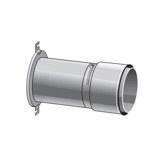 Anschlussteil gleicher Durchmesser mit WFS (für Stahlrohr 2 mm) - einwandig - Raab EW-FU
