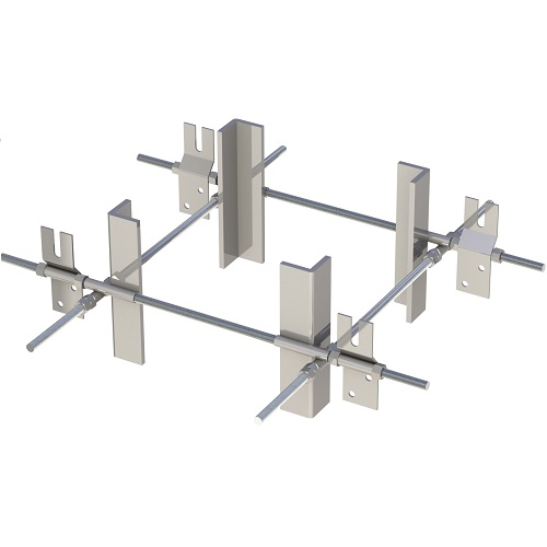 Leichtbaukamin - Sparrenhalter universal für Schacht - Tecnovis TEC-LS