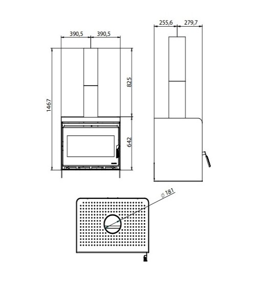 Vorschau: Kaminofen Palazzetti Asia 80 | 12,4 kW