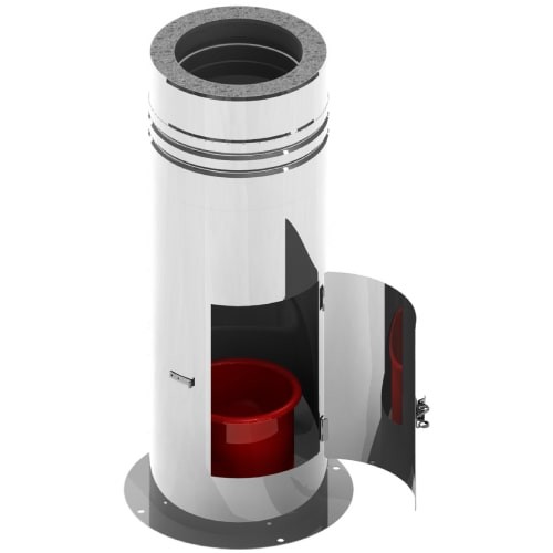 Teleskopstütze 610-1190 mm, inkl. Teleskopkopf mit Ablauf unten und Tür für Kondensatauffangbehälter - Tecnovis TEC-DW-Classic