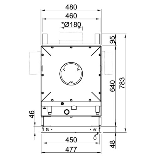 Vorschau: Heizeinsatz Spartherm Nova E H2O 14 kW